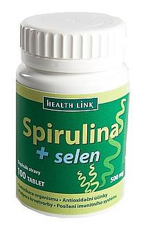 Spirulina so selénom 500 mg. 100 tbl.