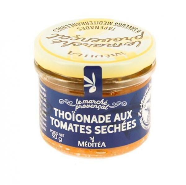 Francúzska špecialita z tuniaka "Thoinade" so sušenými paradajkami