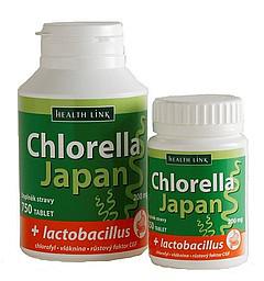 Chlorella Japan s lactobacillom 200 mg. 250 tbl.