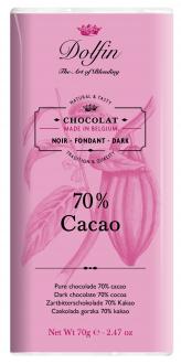 Horká 70% čokoláda 70 g.